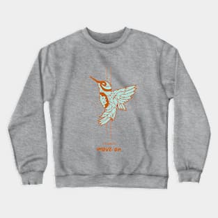 Humming bird Moving on mandala Crewneck Sweatshirt